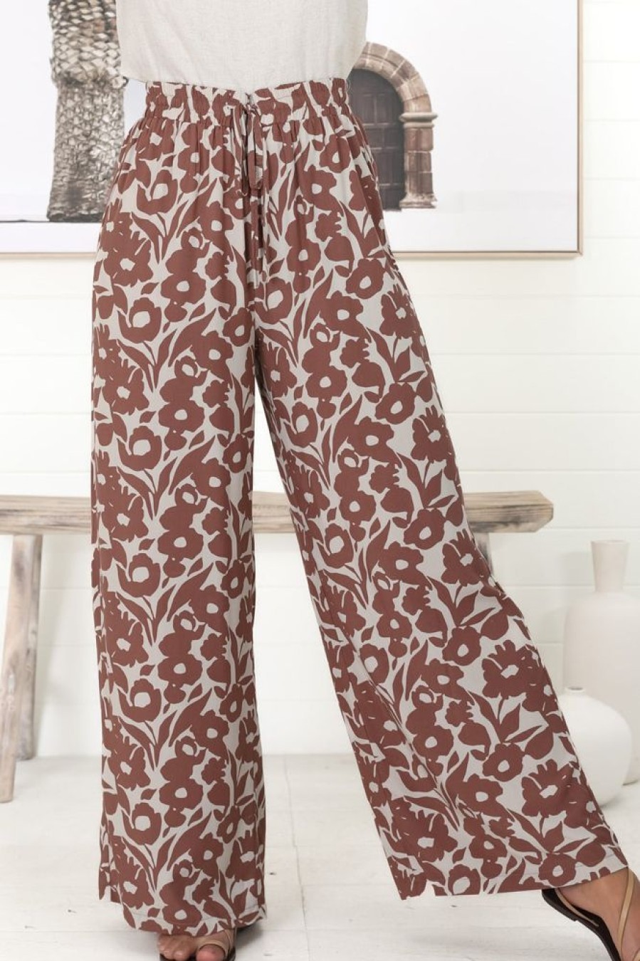 Bottoms Salty Crush | Emma-Jade Pants - Brown