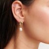 Accessories ANGELS WHISPER | Block Pearl Earrings - Gold