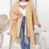 Jackets/Knitwear Salty Crush | Kamdyn Poncho - Camel
