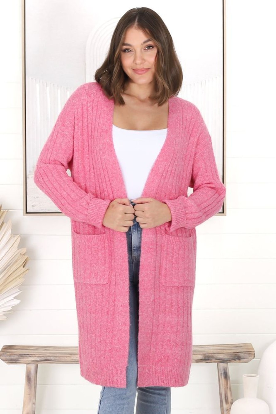 Jackets/Knitwear Salty Crush | Mireena Cardigan - Pink