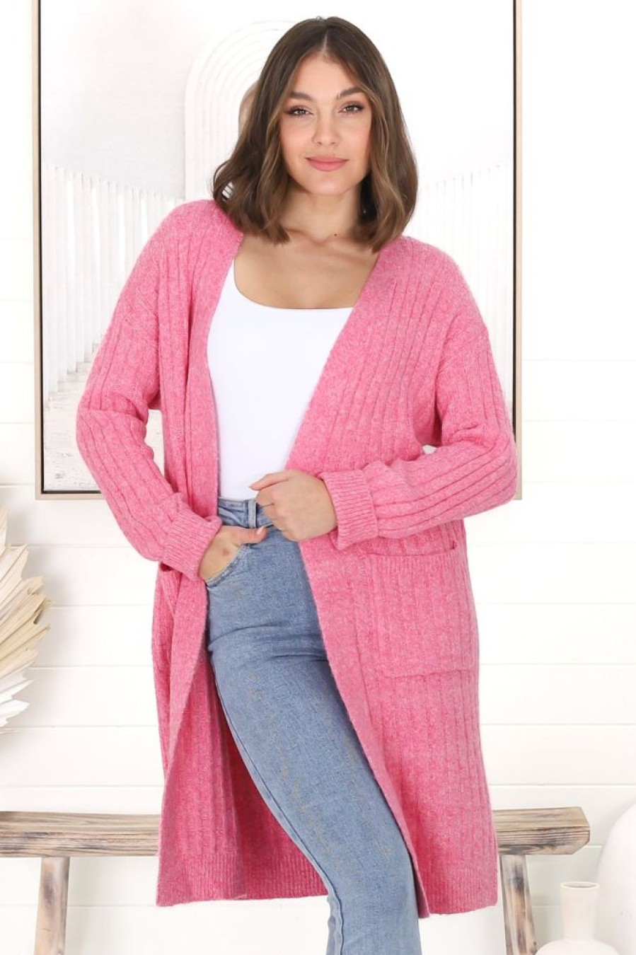 Jackets/Knitwear Salty Crush | Mireena Cardigan - Pink