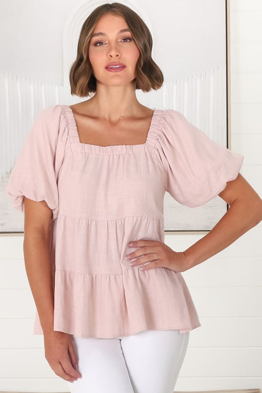 Tops Salty Crush | Harlen Top - Pink