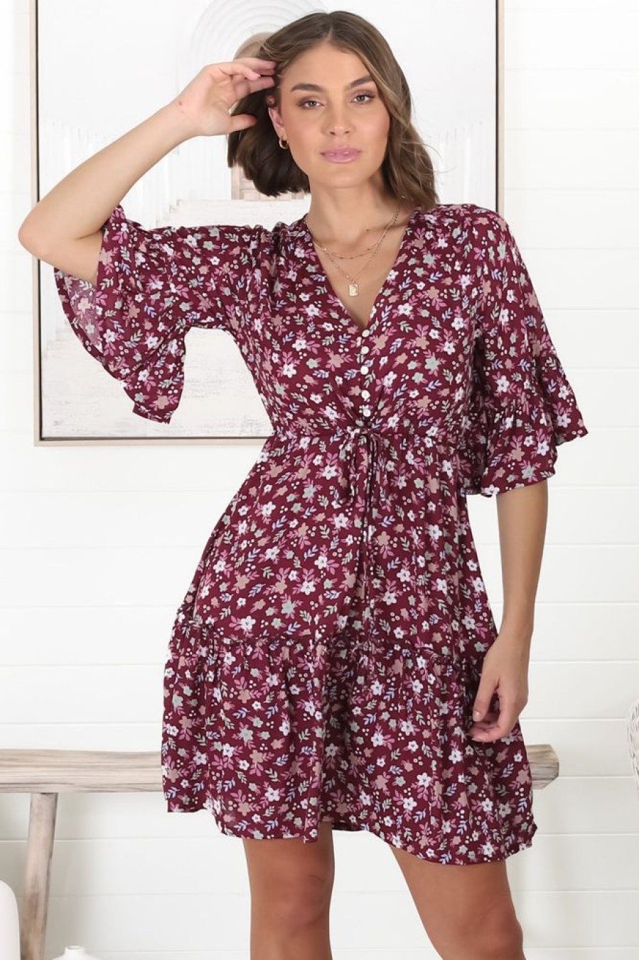 Dresses Salty Crush | Fay - Monique Red Mini Dress