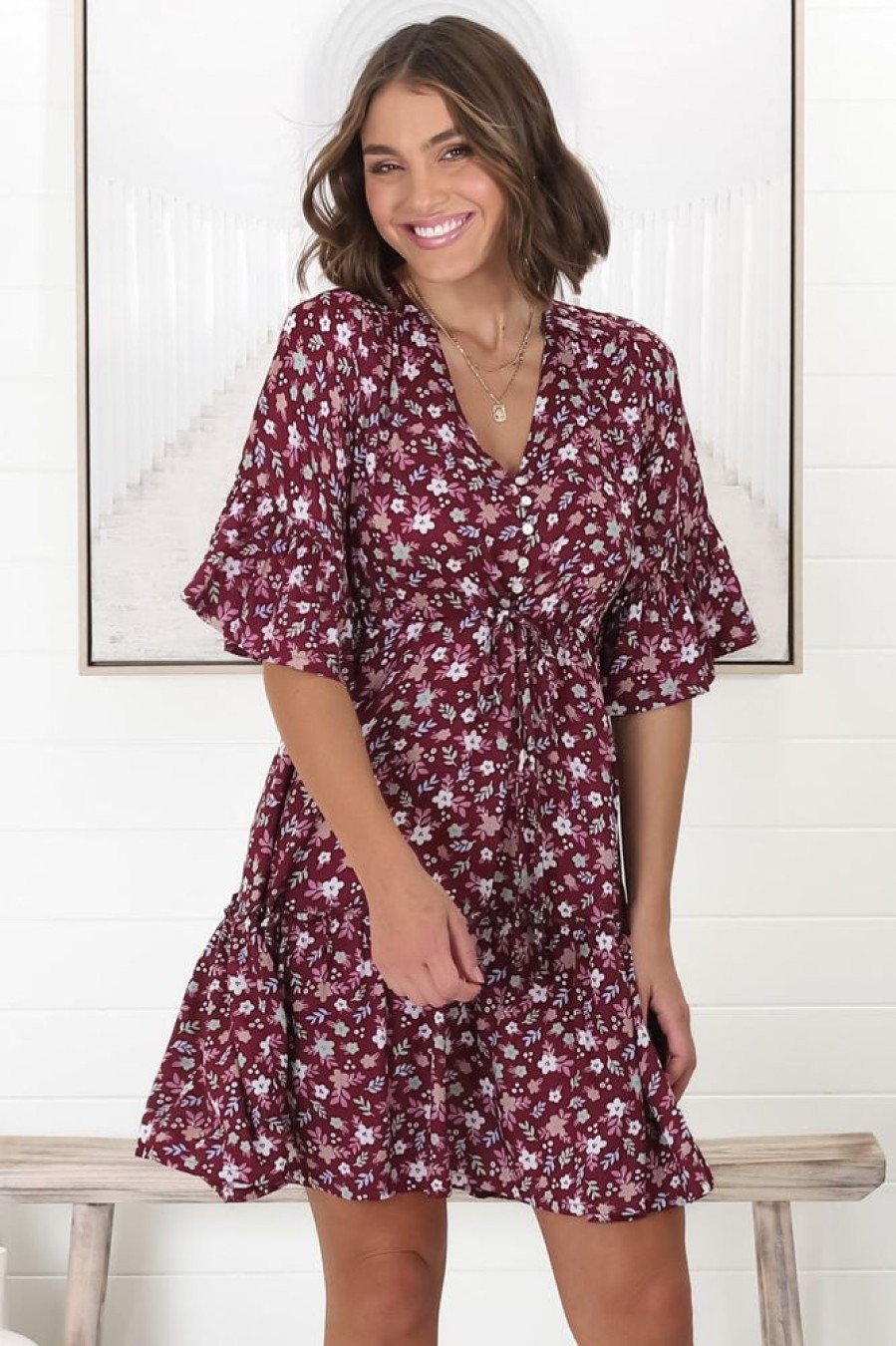 Dresses Salty Crush | Fay - Monique Red Mini Dress