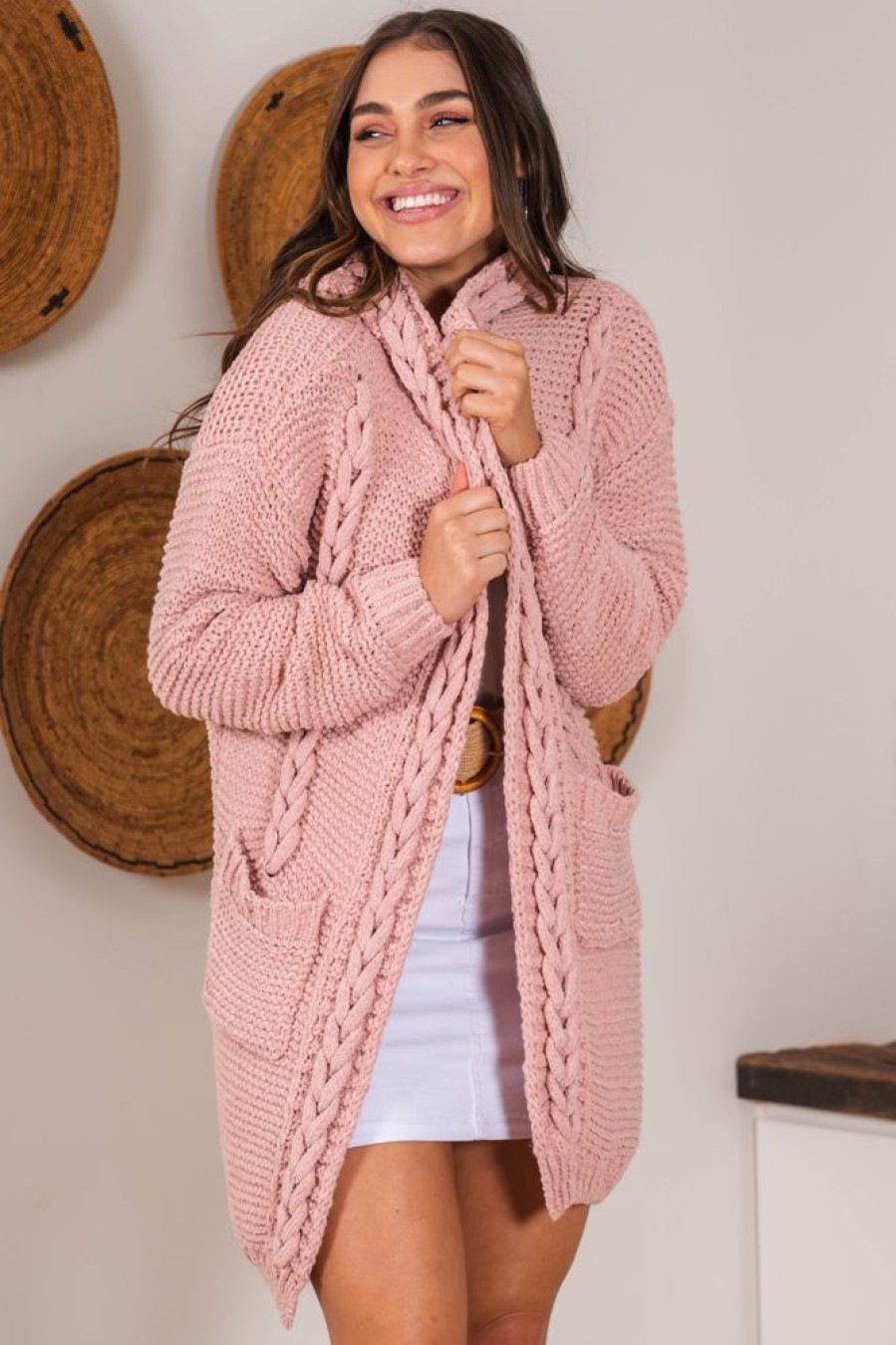 Jackets/Knitwear Salty Crush | Toolara Cardigan - Pink