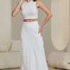 Bottoms Salty Crush | Naomi Maxi Skirt - White
