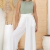 Bottoms Salty Crush | Charli Pants - White