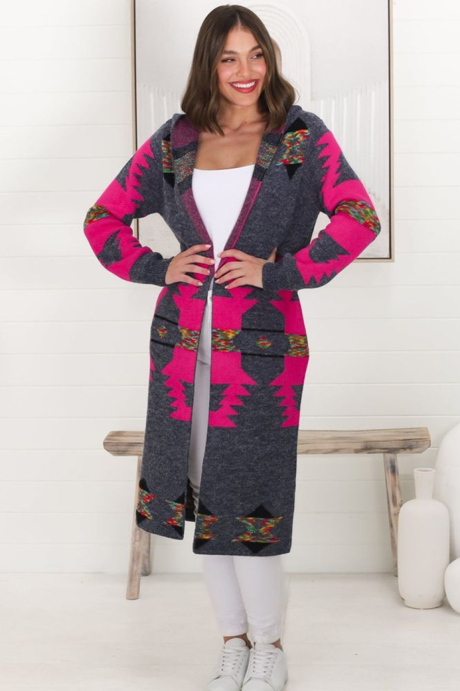 Jackets/Knitwear Salty Crush | Quest Cardigan - Pink