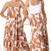 Bottoms Salty Crush | Azira Maxi Skirt/Midi Dress - Rust
