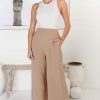 Bottoms Salty Crush | Wyatt Pants - Dark Beige