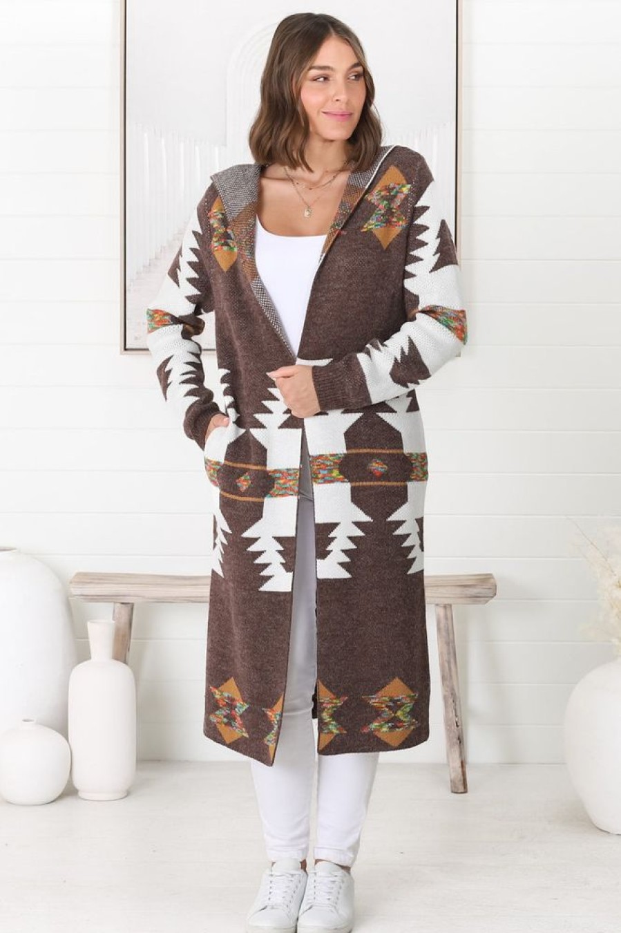 Jackets/Knitwear Salty Crush | Quest Cardigan - Brown