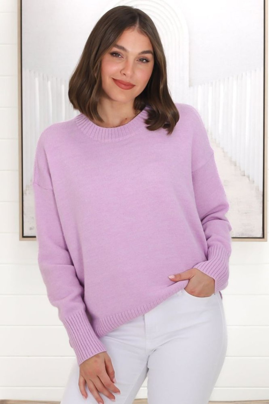 Jackets/Knitwear Salty Crush | Rita Jumper - Lilac