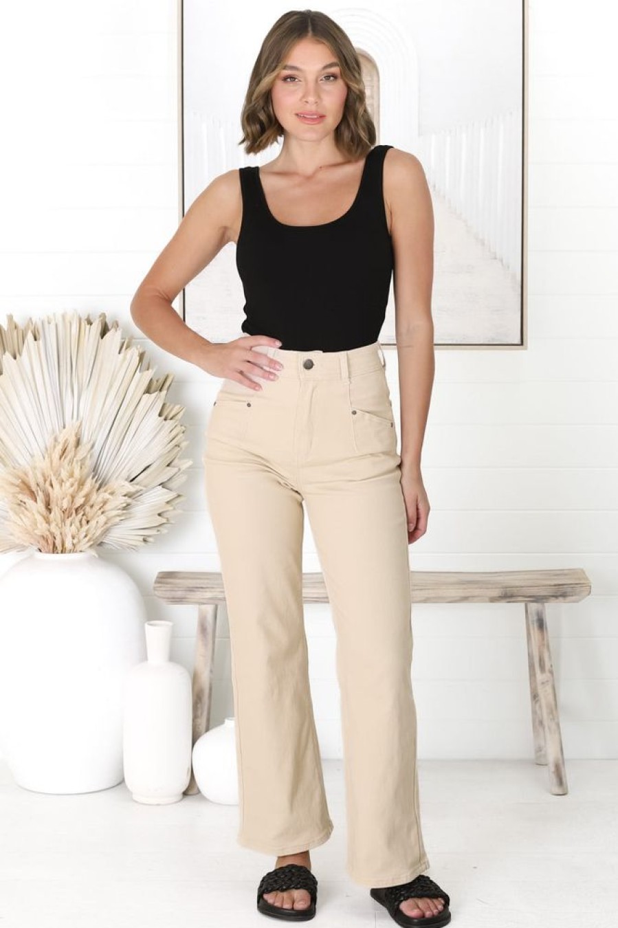 Bottoms Salty Crush | Medusa Jeans - Beige