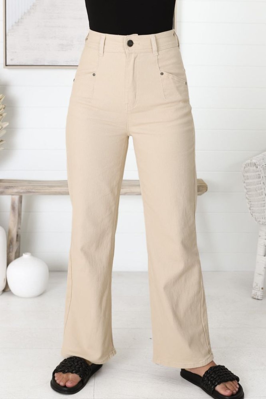 Bottoms Salty Crush | Medusa Jeans - Beige