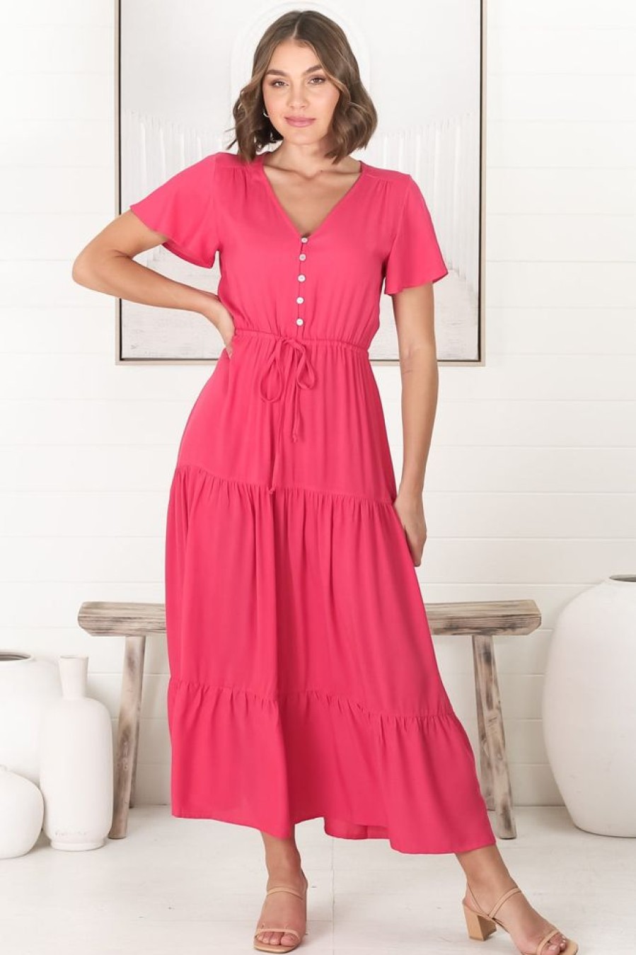 Dresses Salty Crush | Hanna Maxi Dress - Pink
