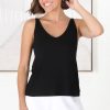 Tops Salty Crush | Ally Tank Top - Black