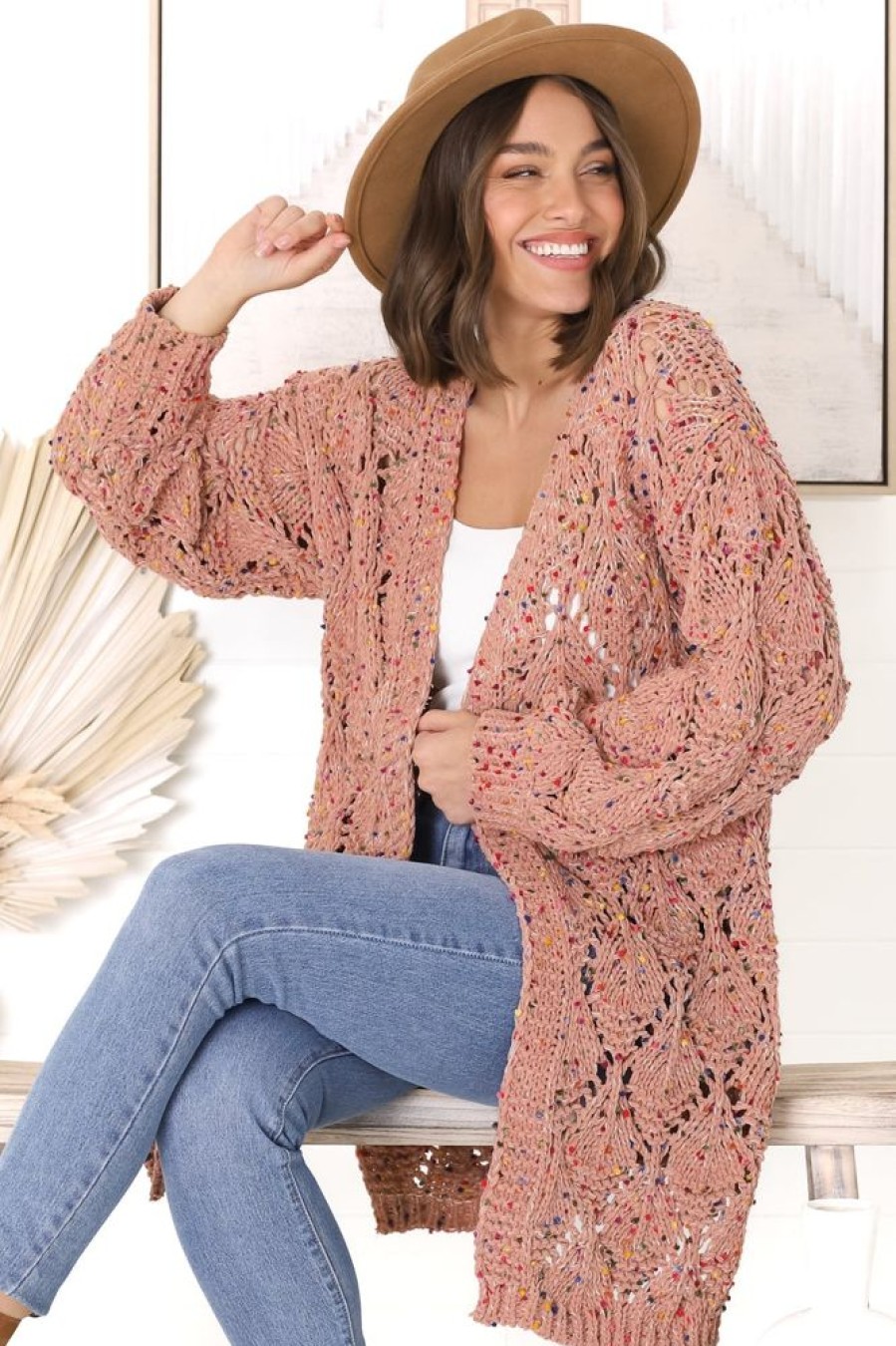 Jackets/Knitwear Salty Crush | Honour Cardigan - Coco Blush