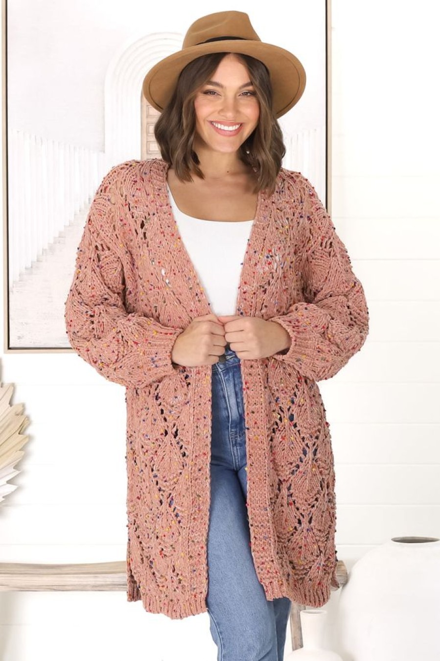 Jackets/Knitwear Salty Crush | Honour Cardigan - Coco Blush