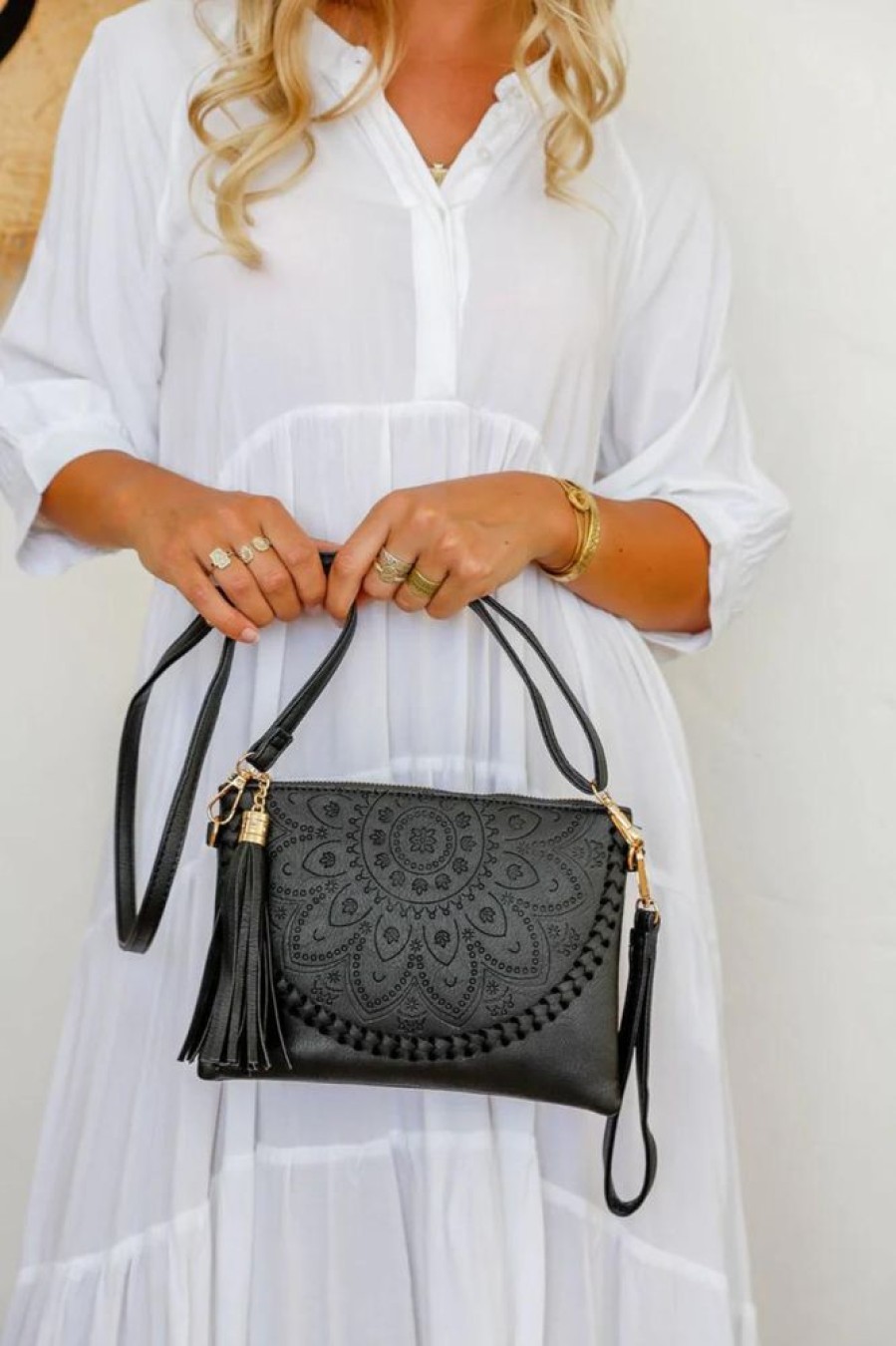 Accessories Salty Crush | Satina Bag - Black