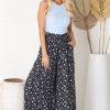 Bottoms Salty Crush | Monique Pants - Black