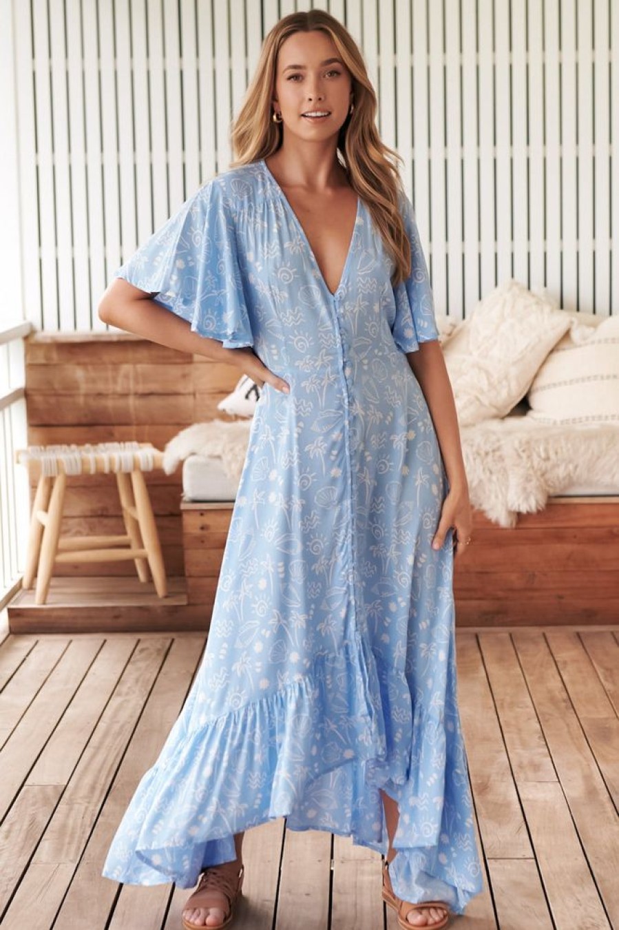 Dresses JAASE | Gracie - Seashell Cove Maxi Dress