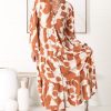 Dresses Salty Crush | Avery Midi Dress - Zaire Rust
