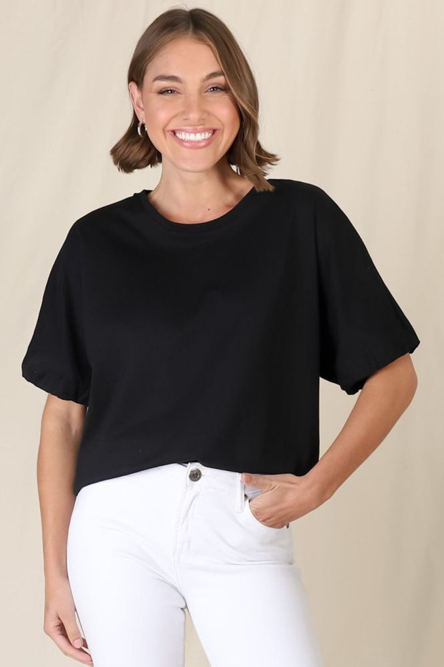 Tops Salty Crush | Flyn Top - Black