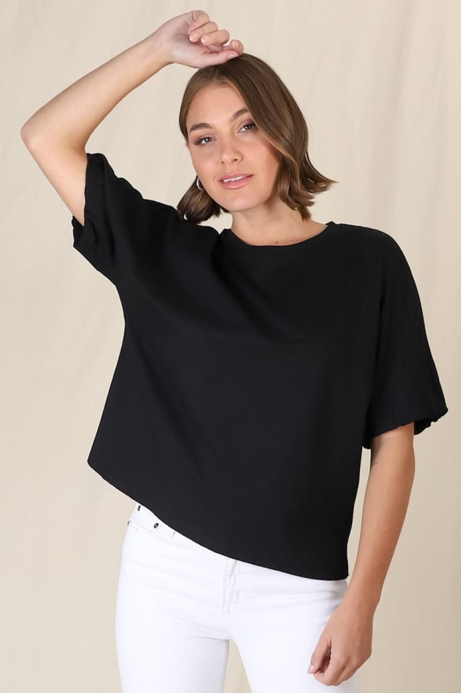 Tops Salty Crush | Flyn Top - Black
