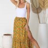 Bottoms Salty Crush | Hellen - Monique Maxi Skirt - Yellow