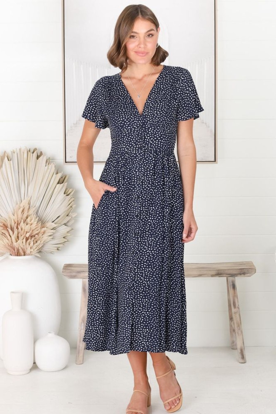 Dresses Salty Crush | Anais - Bell Midi Dress