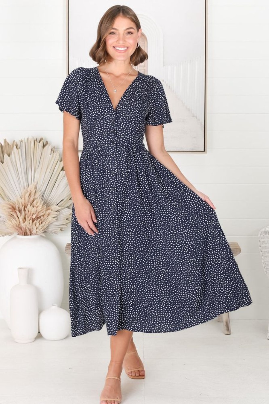 Dresses Salty Crush | Anais - Bell Midi Dress