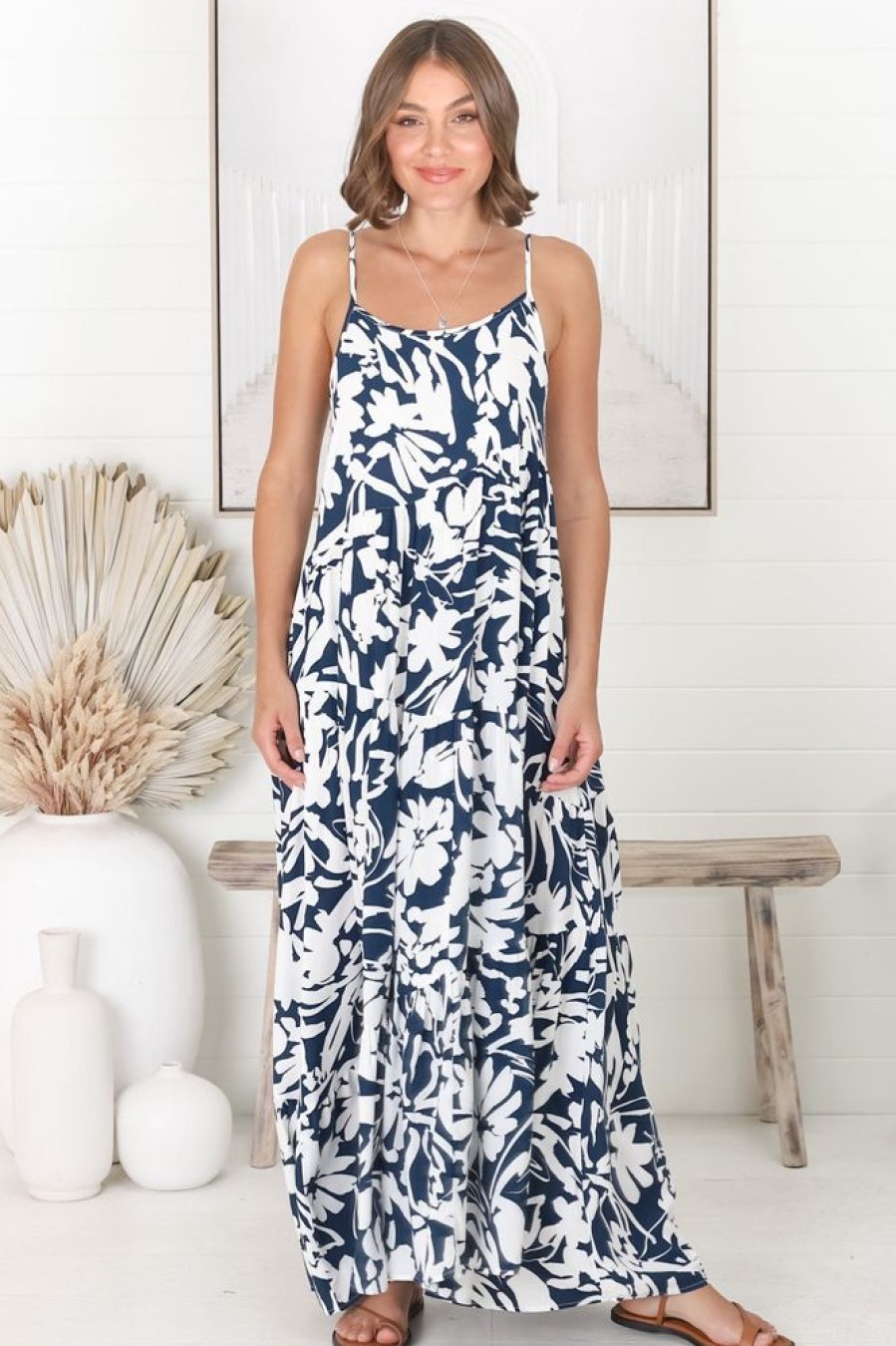 Dresses Salty Crush | Kana - Charis Maxi Dress - Blue