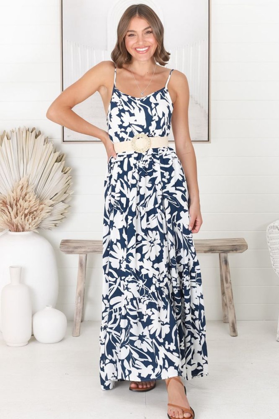 Dresses Salty Crush | Kana - Charis Maxi Dress - Blue