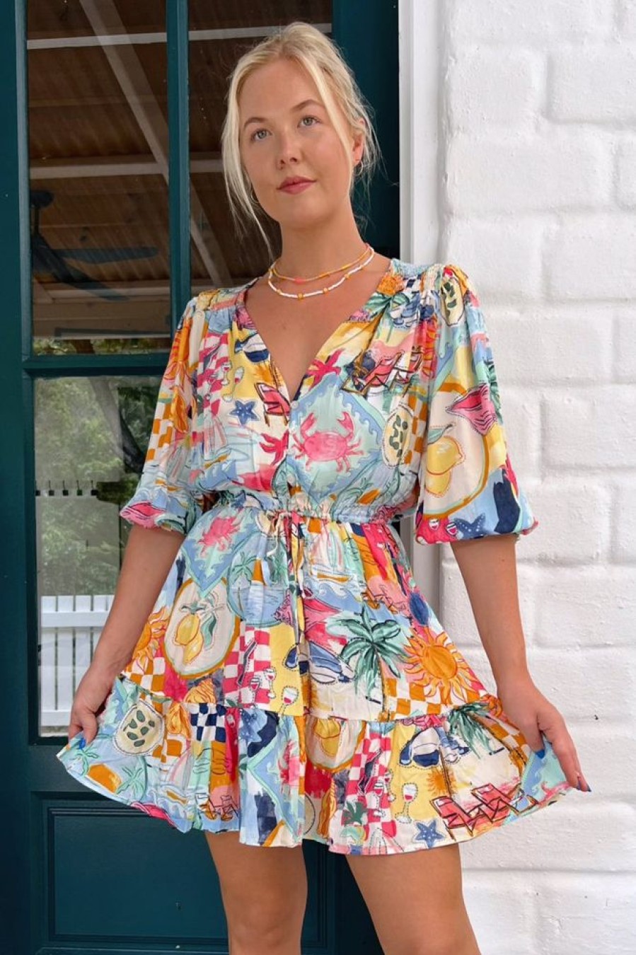 Jaase jaase | Taylor - Santa Maria Mini Dress