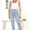 Bottoms Salty Crush | Amanda Boyfriend Jeans - Light Denim