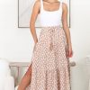 Bottoms Salty Crush | Gellina Maxi Skirt - Fawn