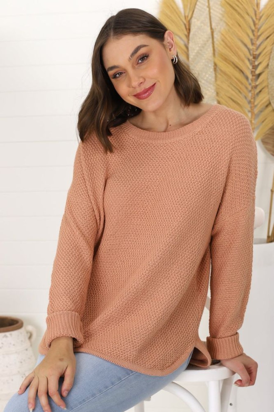 Jackets/Knitwear Salty Crush | Kanza Jumper - Peach