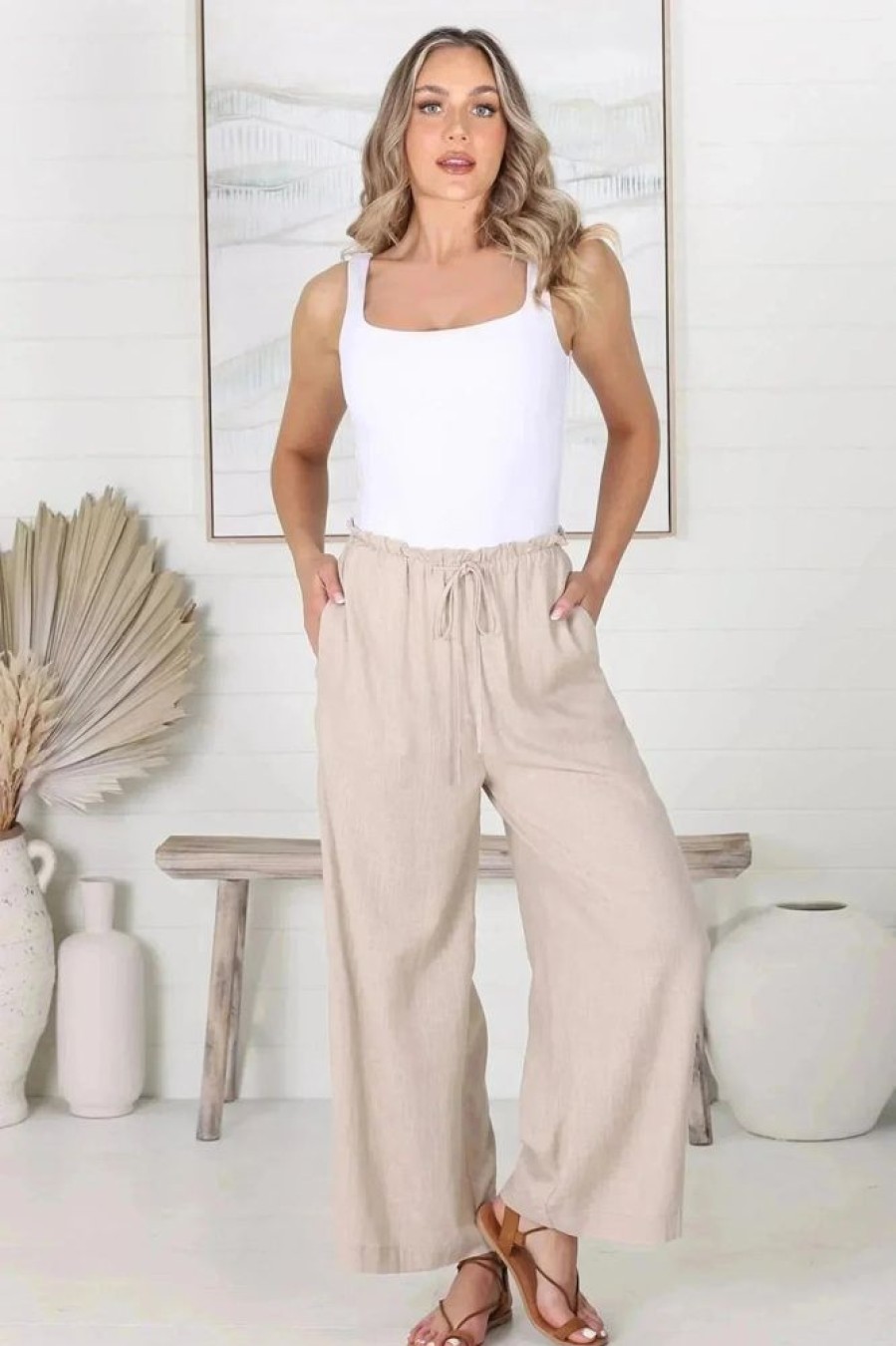 Bottoms Salty Crush | Armon Pants - Sand