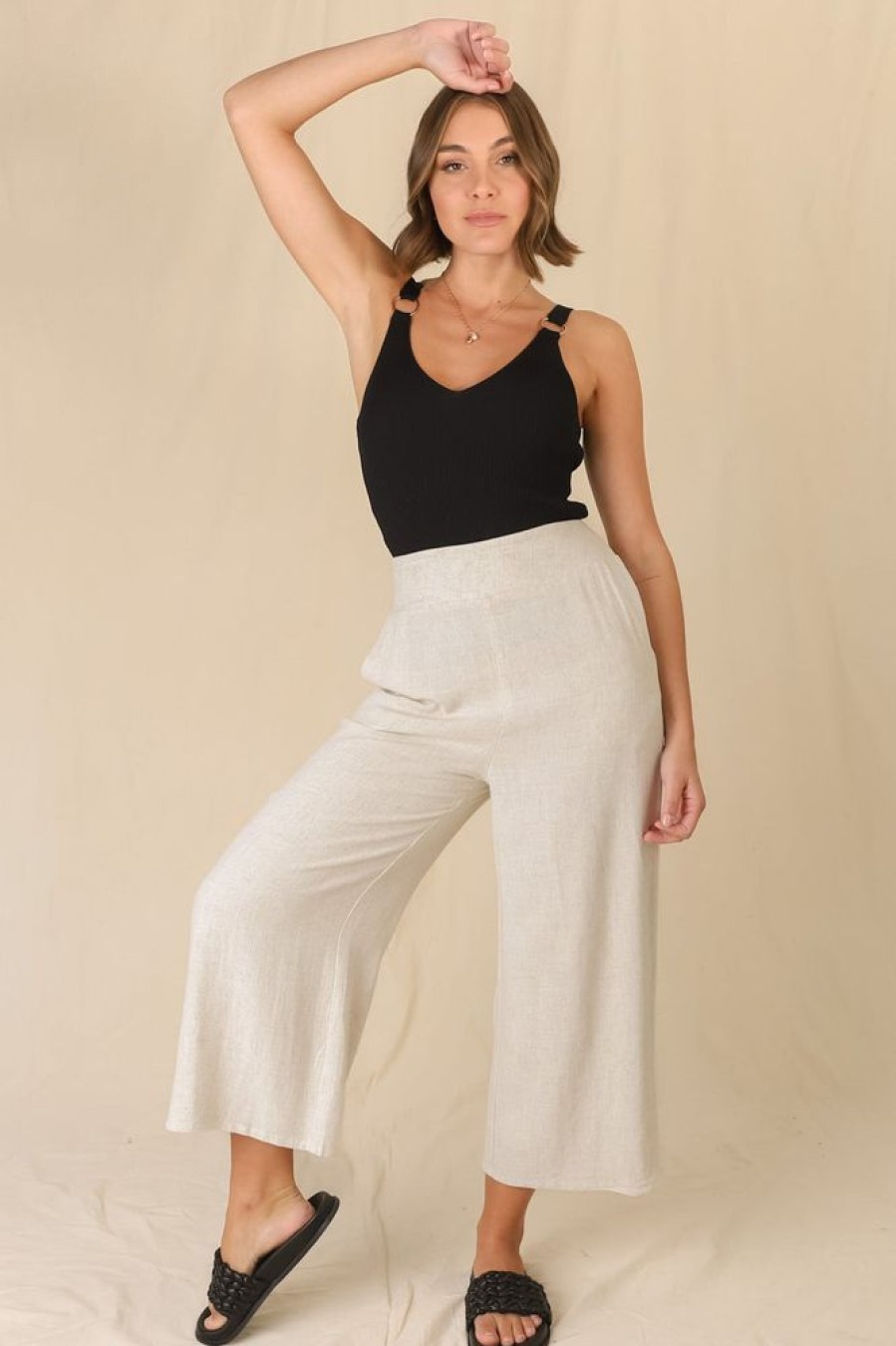 Bottoms Salty Crush | Wyatt Pants - Oat