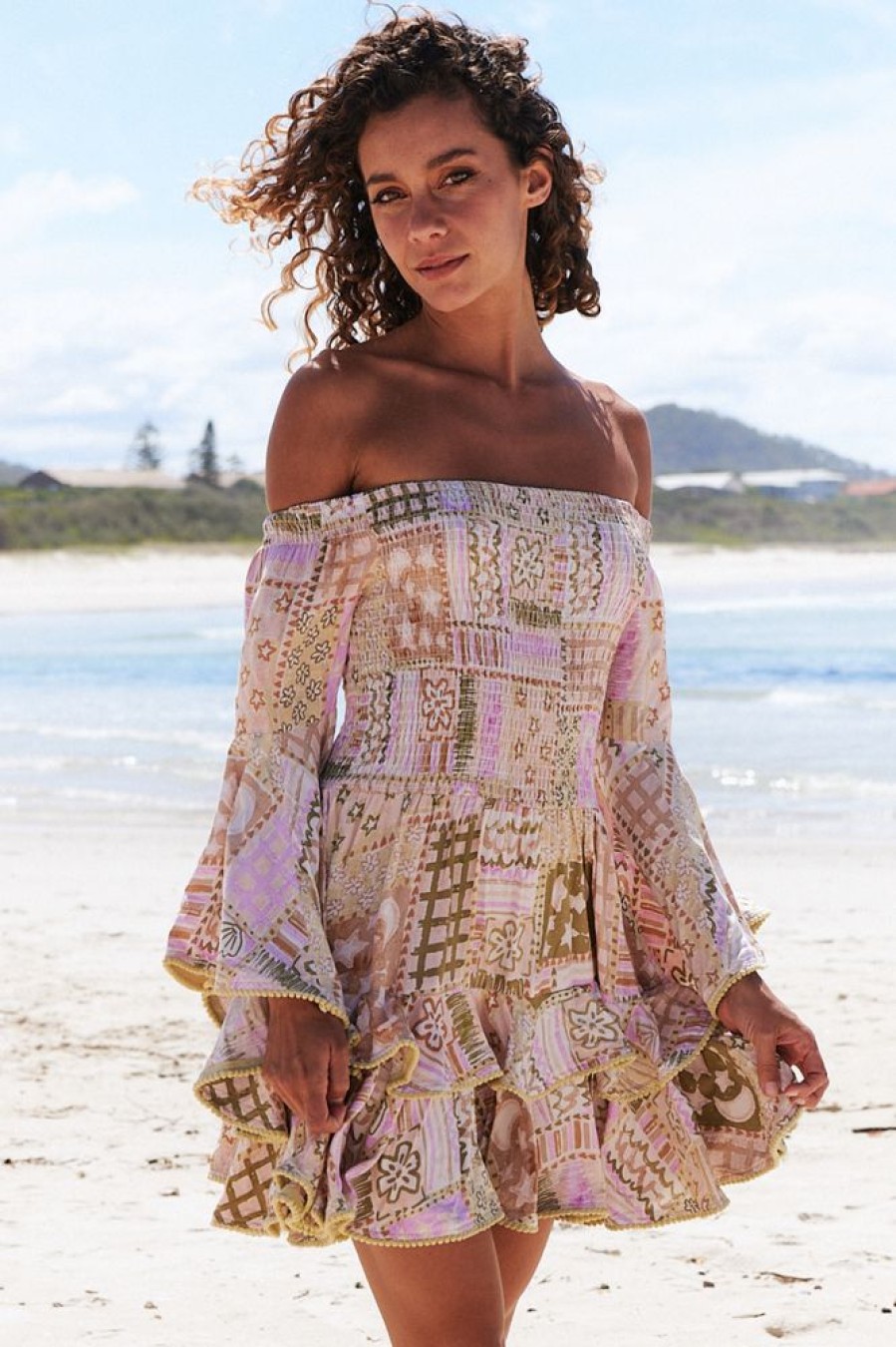 Dresses jaase | Primrose - Jupiter Off The Shoulder Mini Dress
