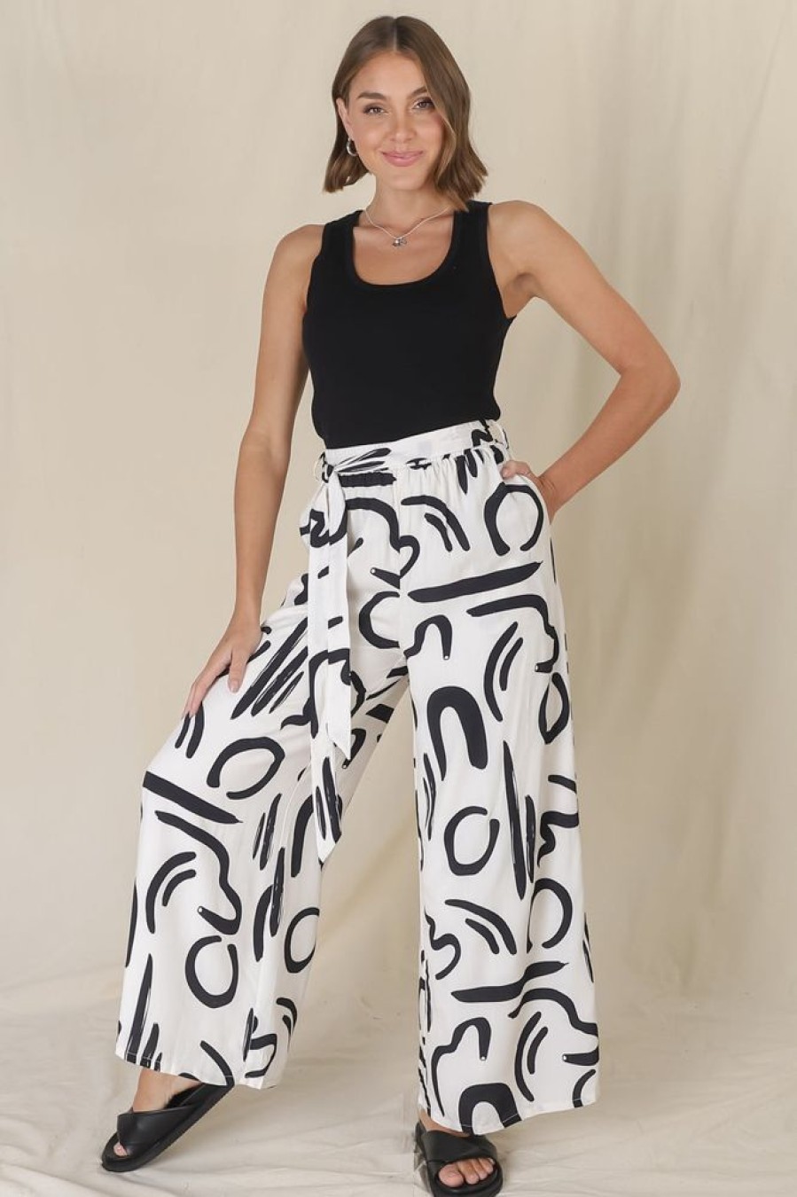 Bottoms Salty Crush | Emersyn Pants - Off White