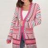 Jackets/Knitwear Salty Crush | Conna Cardigan - Fuchsia