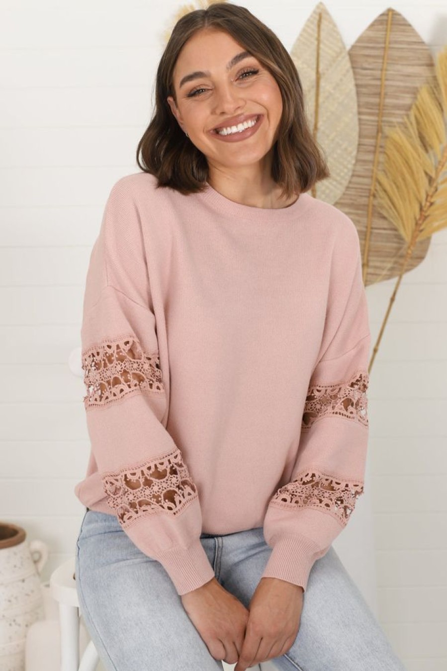 Jackets/Knitwear Salty Crush | Zita Jumper - Pink