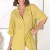 Tops Salty Crush | Beachly Shirt - Mustard