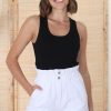 Bottoms Salty Crush | Majorca Denim Shorts - White