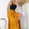 Bottoms Salty Crush | Hellen - Maron Maxi Skirt - Yellow