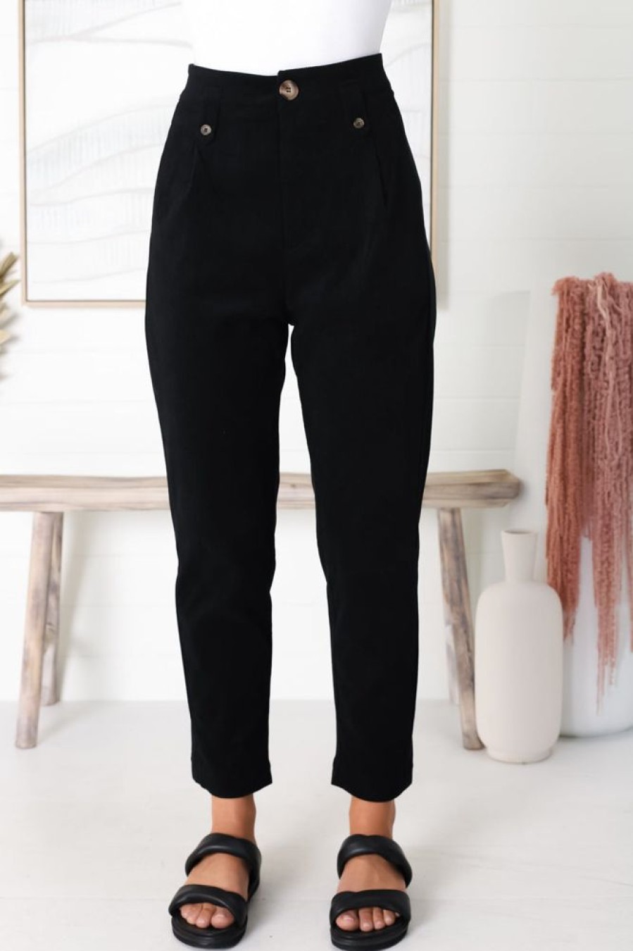 Bottoms Salty Crush | Wilder Cord Pants - Black