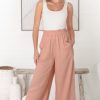 Bottoms Salty Crush | Crawley Linen Pants - Blush