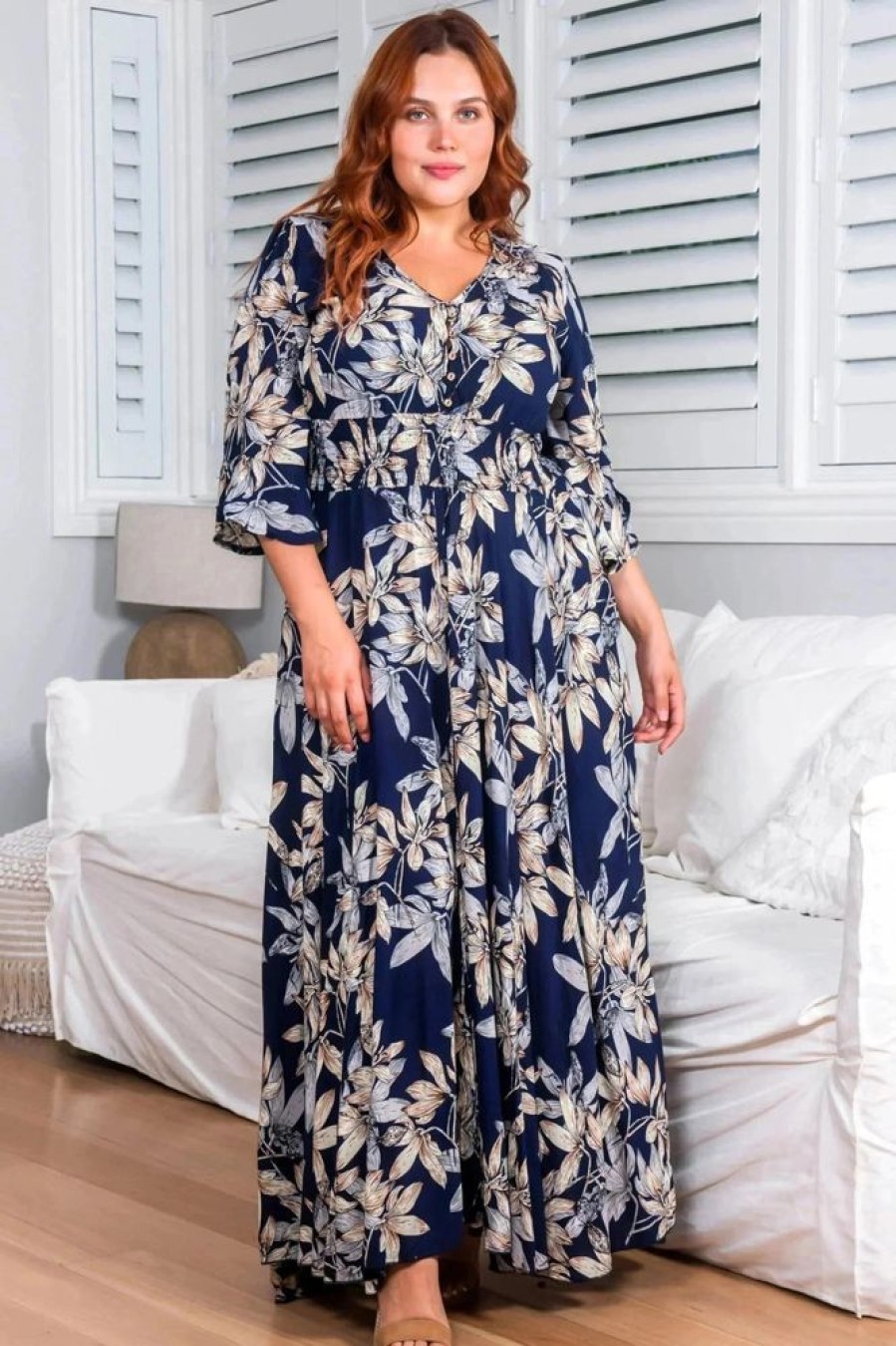 Dresses Salty Crush | Frigg Maxi Dress - Navy