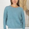 Jackets/Knitwear Salty Crush | Joanne Knit Top - Ocean Blue